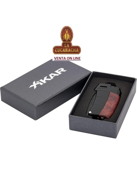 XIKAR-Encendedor pipa RESOURCE AMBOINA con atacador y raspador.