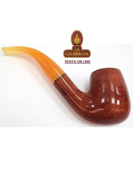 BREBBIA SUN AMBRATA-PIPA FUMAR BREZO BILLIARD LISA 6002.