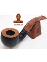 MOLINA CARAMELA-PIPA FUMAR BREZO BENT BILLIARD POT RUGOSA.