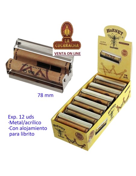 HORNET-Maquina Liar cigarrillos 78mm. Metal-Acrílica.