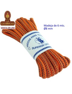 Mecha Yesca gruesa Ø 8 mm....