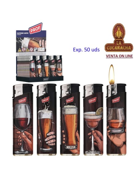 PROF-2 CAJAS DE 50 Encendedor piezo drinks.