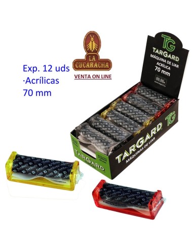 Caja 12 Máquina liar TARGARD cigarrillos 70mm. acrílica.