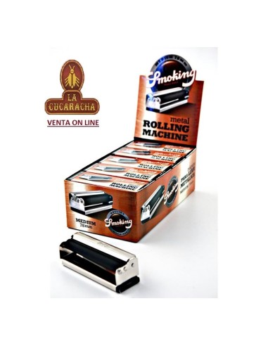 Caja 10 Máquina SMOKING liar cigarrillos 78mm. metal.