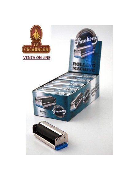 Smoking-Caja 10 Máquina liar cigarrillos 70mm. metal.