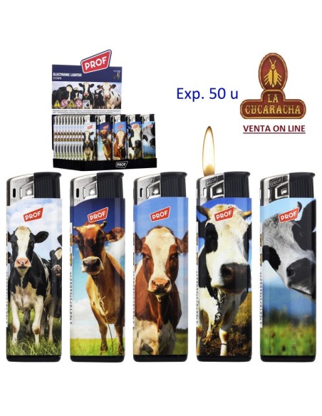 PROF-2 CAJAS 50 ENCENDEDORES PIEZO cows.
