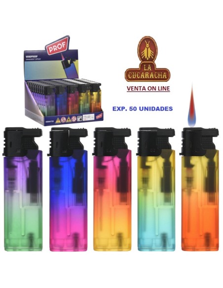 PROF-2 CAJAS 50 ENCENDEDORES PIEZO Spray.